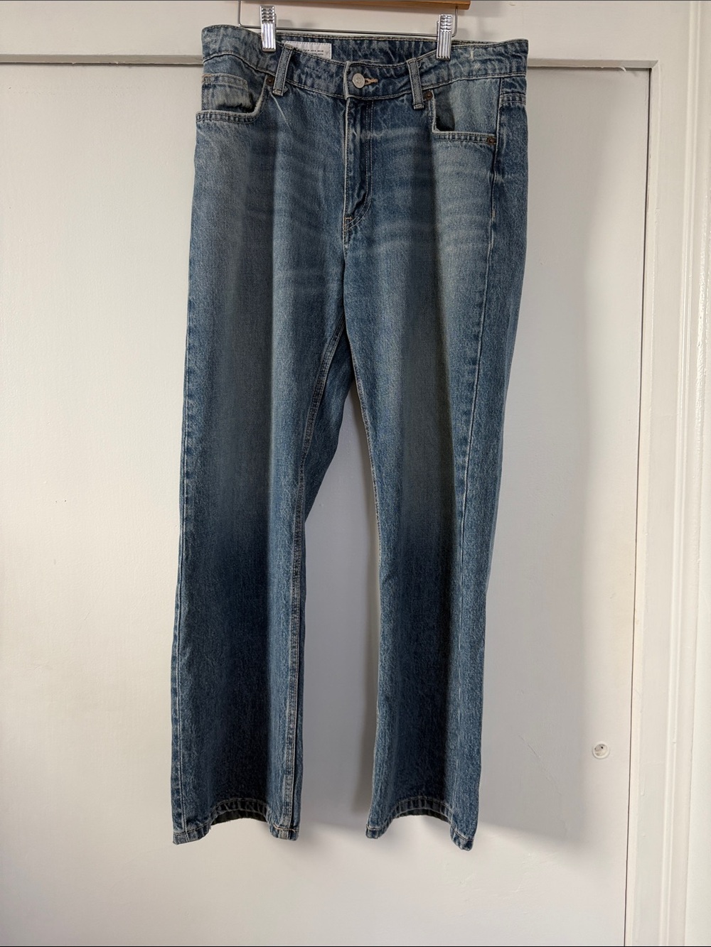 Zara Oversized Straight-Leg Low Rise Baggy Jeans 6
